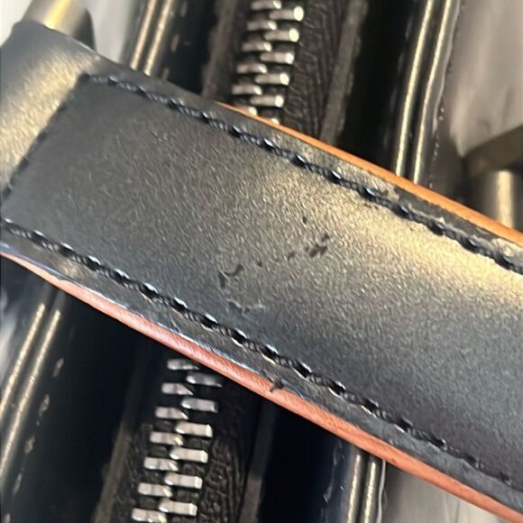 Louis Vuitton Stockton Matte Black Embossed Leather Shoulder Bag Tote CA0043 - Picture 15 of 16